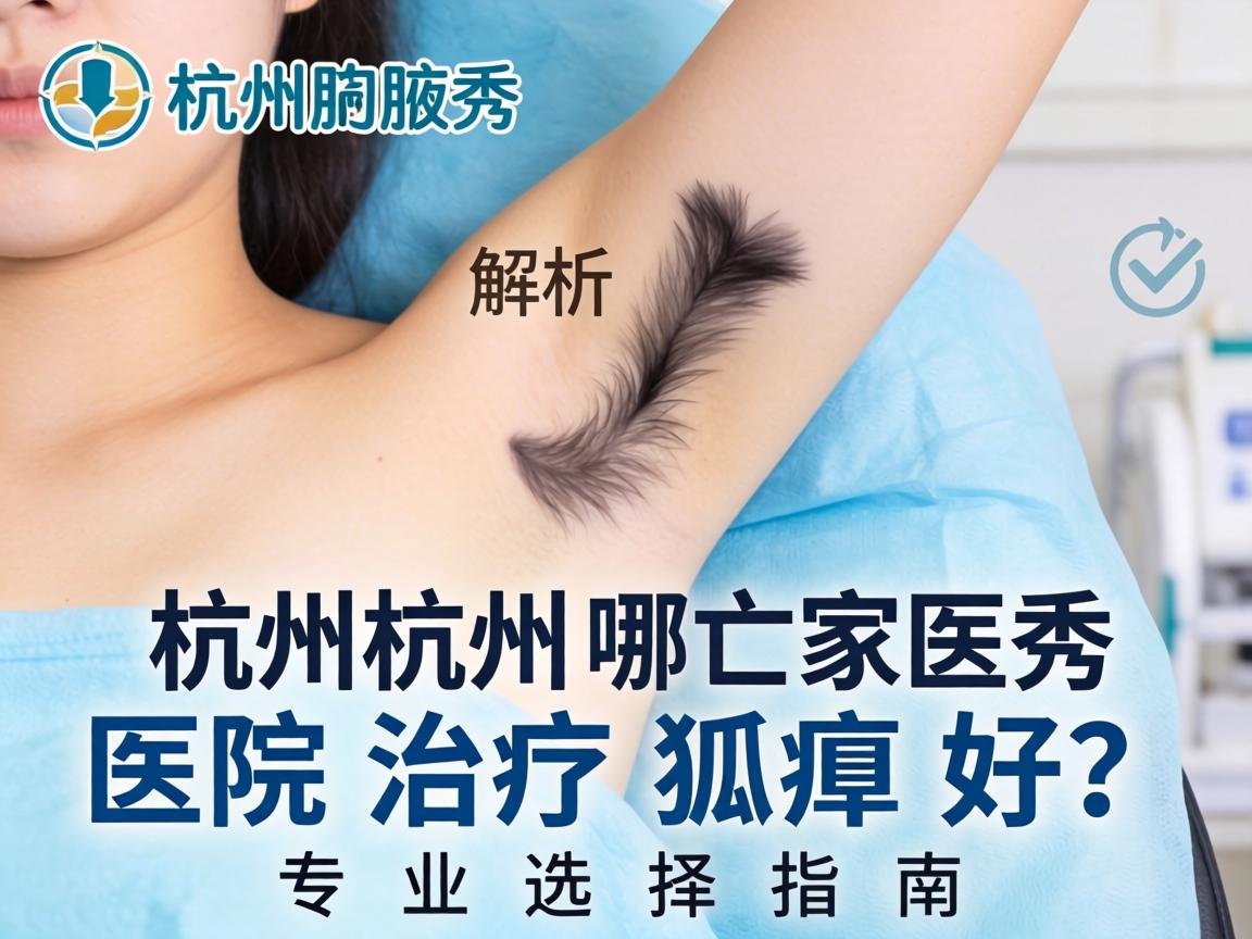 杭州腋秀解析，杭州哪家医院治疗狐臭好？专业选择指南