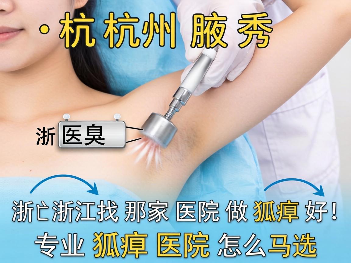 杭州腋秀解析，在浙江找那家医院做狐臭好，专业狐臭医院怎么选