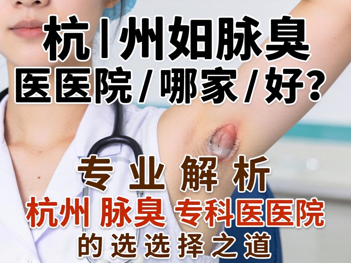 杭州腋臭医院哪家好？专业解析杭州腋臭专科医院的选择之道
