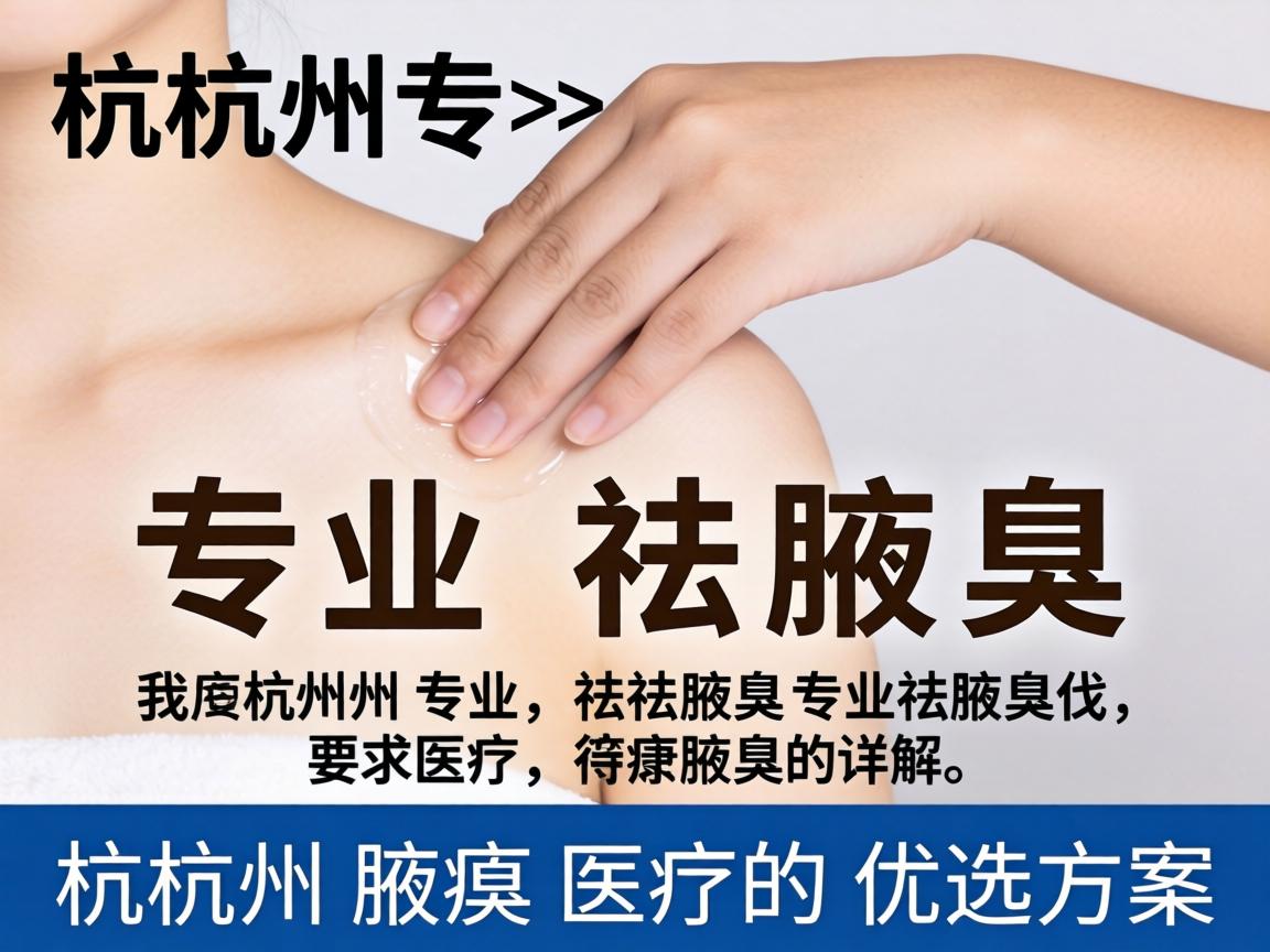 杭州专业祛腋臭，详解杭州腋臭医疗的优选方案