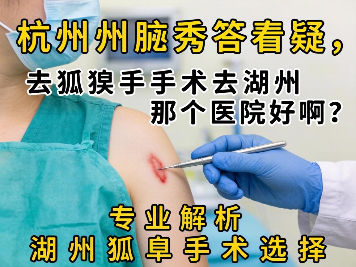 杭州腋秀答疑，去狐臭手术去湖州那个医院好啊？专业解析湖州狐臭手术选择