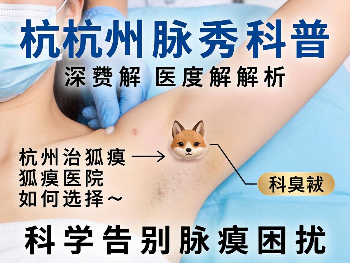 杭州腋秀科普，深度解析杭州治狐臭医院如何选择，科学告别腋臭困扰
