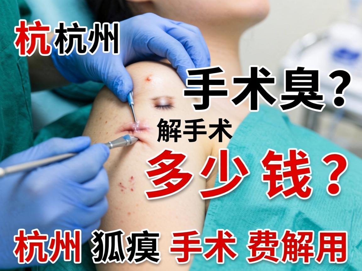 杭州腋臭手术多少钱？详解杭州狐臭手术费用