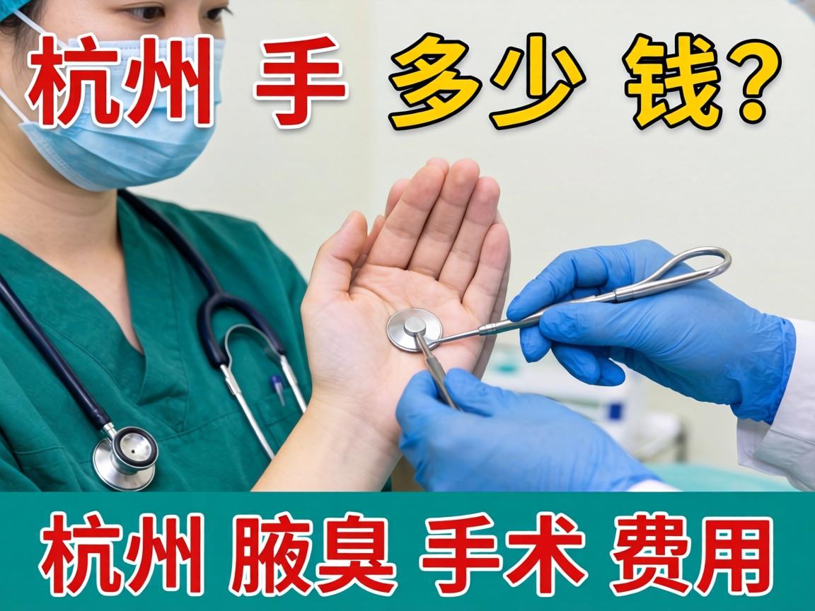杭州腋臭手术多少钱？详解杭州腋臭手术费用