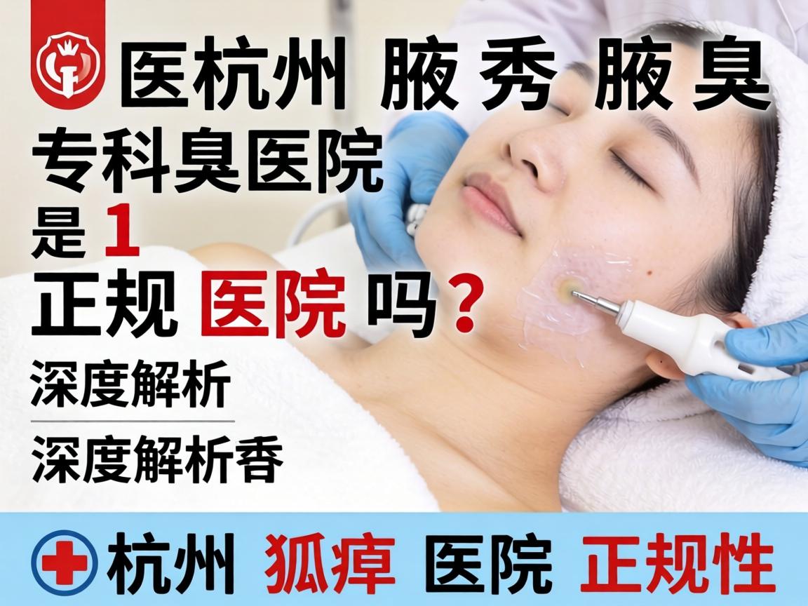 杭州腋秀腋臭专科医院是正规医院吗？深度解析杭州狐臭医院正规性