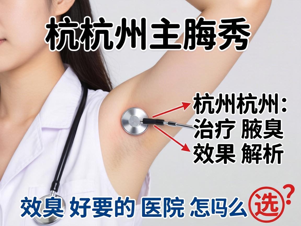 杭州腋秀解析，杭州治疗腋臭效果好的医院怎么选？