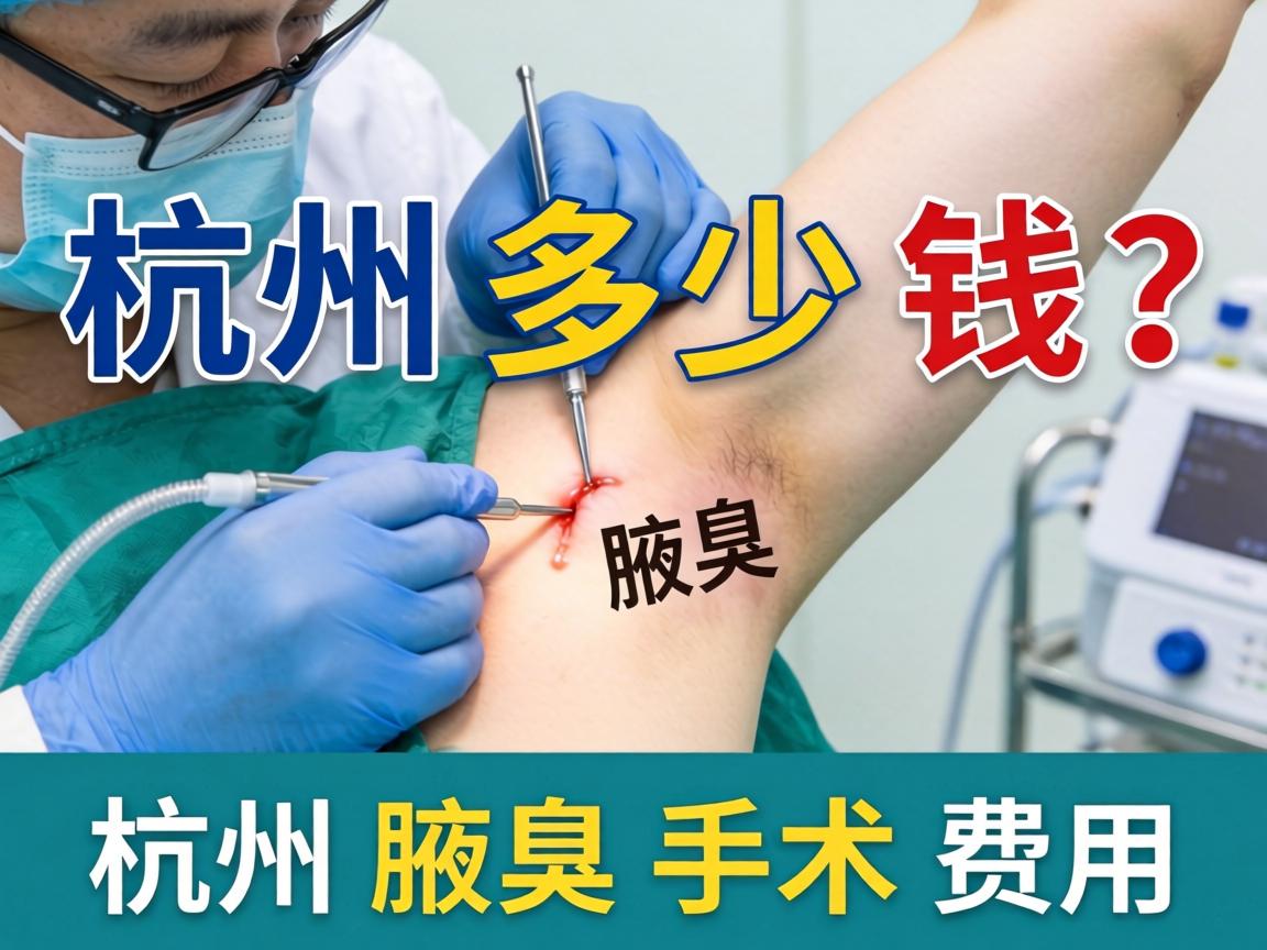 杭州腋臭手术多少钱？详解杭州腋臭手术费用