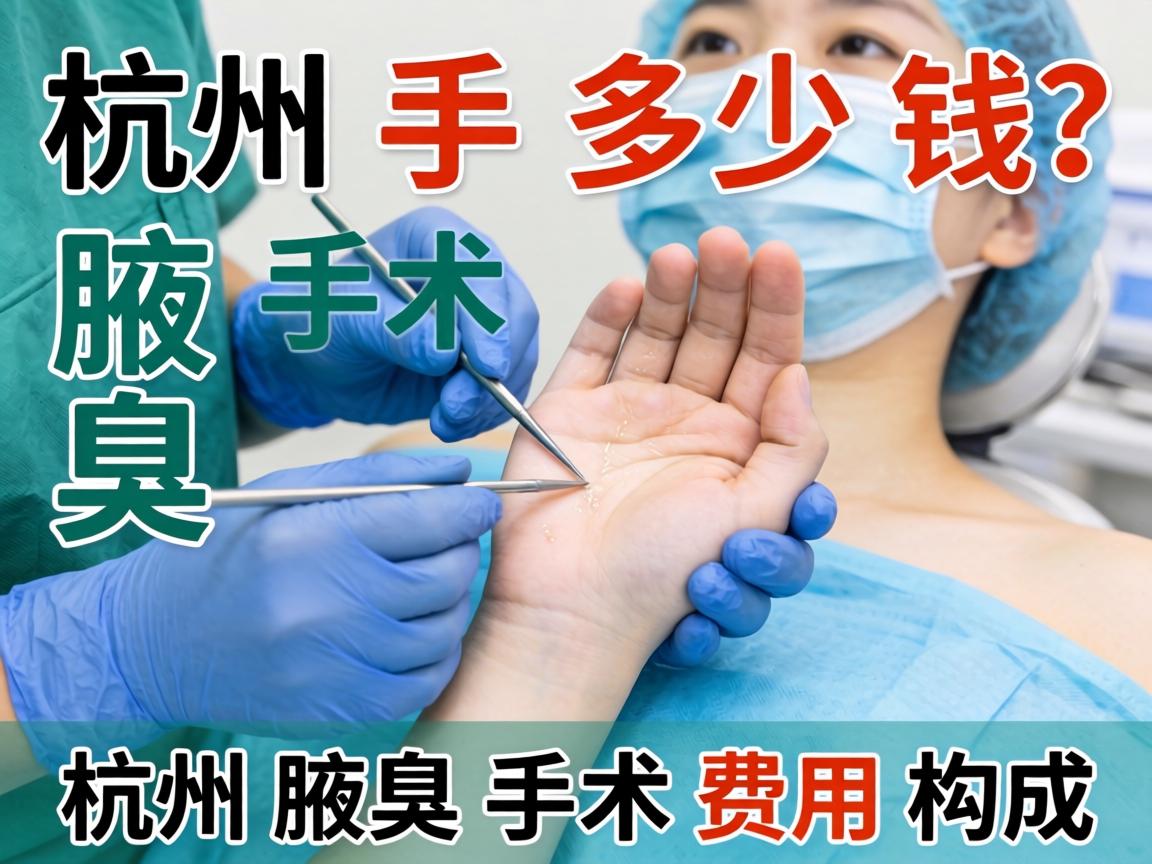 杭州腋臭手术多少钱？详解杭州腋臭手术费用构成