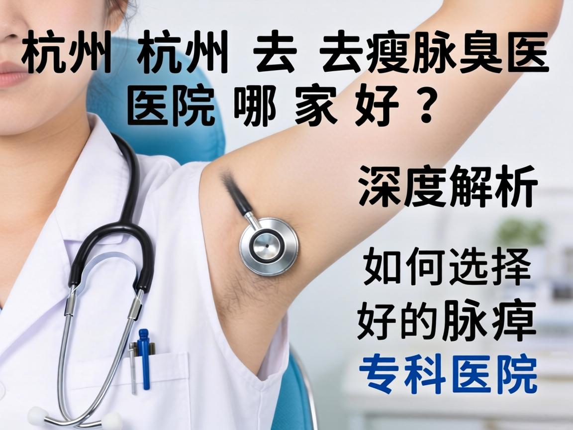 杭州去腋臭医院哪家好？深度解析如何选择好的腋臭专科医院