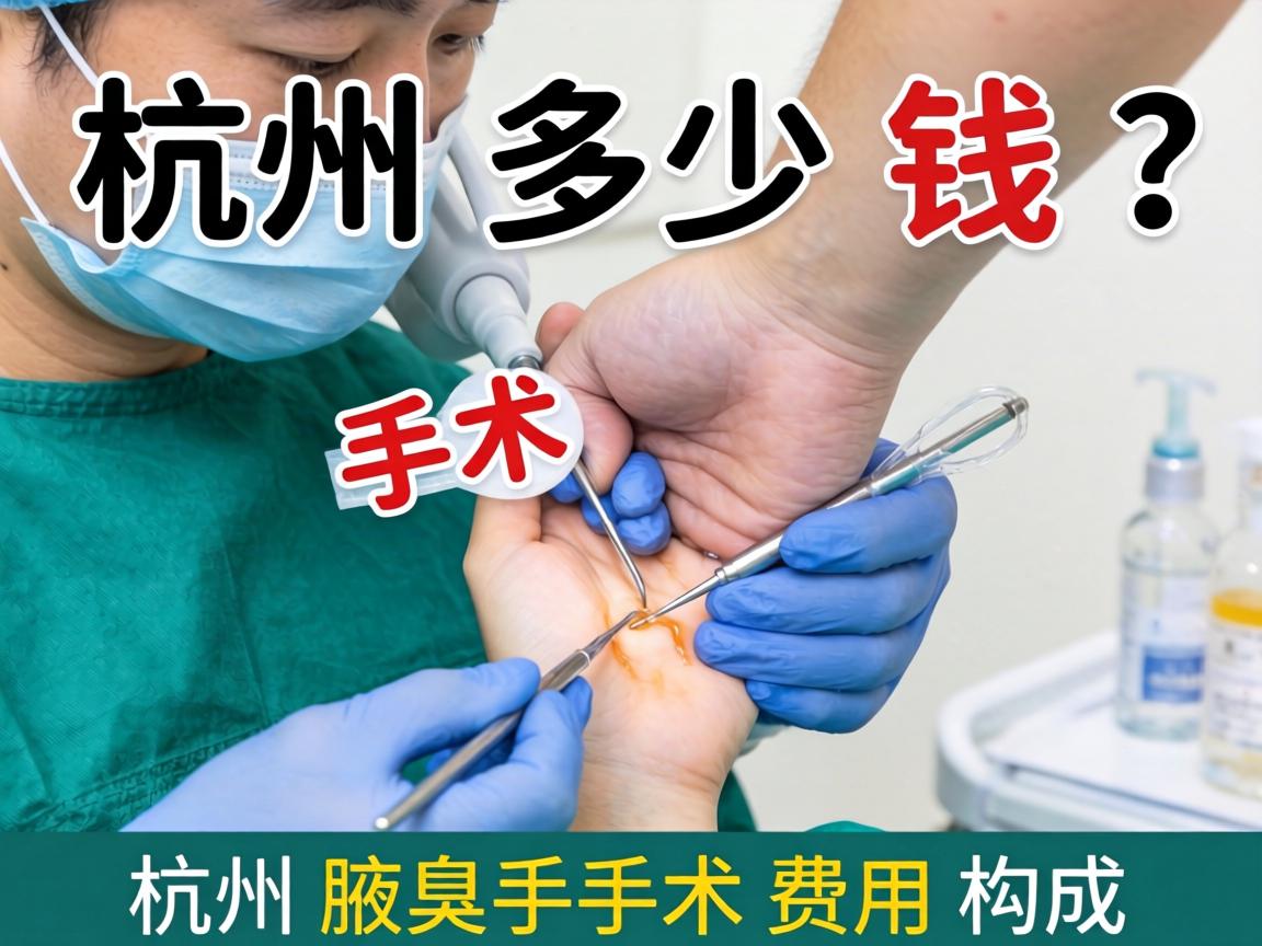 杭州腋臭手术多少钱？详解杭州腋臭手术费用构成
