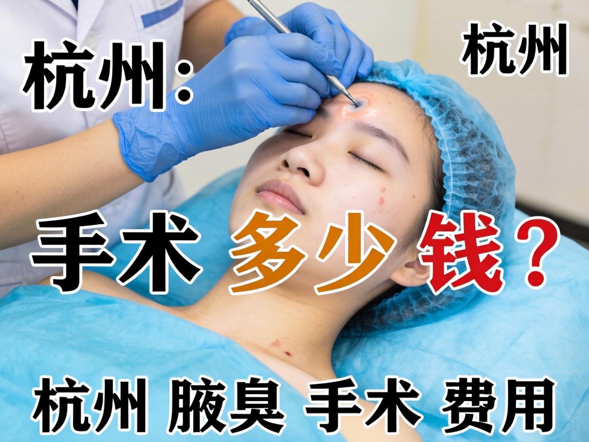 杭州腋臭手术多少钱？详解杭州腋臭手术费用