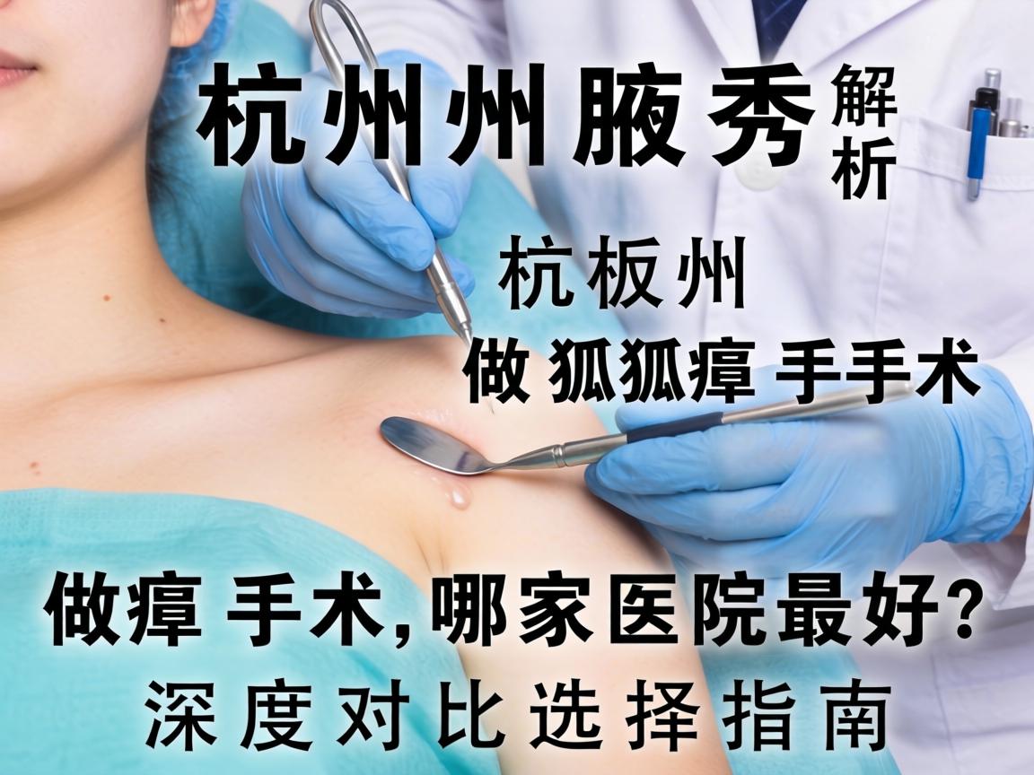 杭州腋秀解析，杭州做狐臭手术哪家医院最好？深度对比选择指南