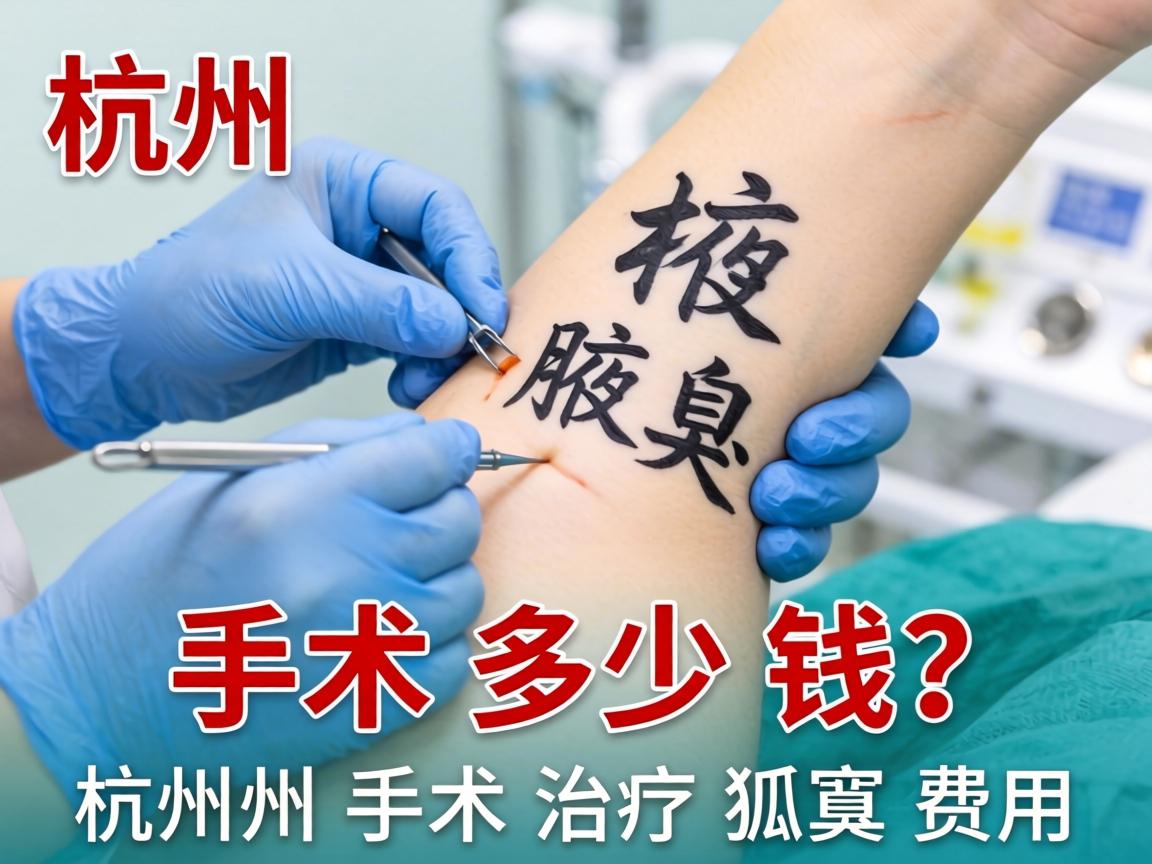 杭州腋臭手术多少钱？详解杭州手术治疗狐臭费用