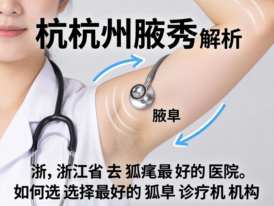 杭州腋秀解析，浙江省去狐臭最好的医院，如何选择最好的狐臭诊疗机构