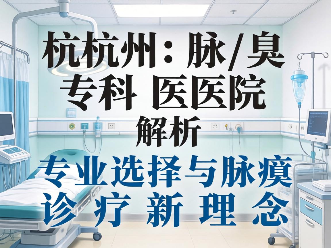 杭州腋臭专科医院解析，专业选择与腋臭诊疗新理念