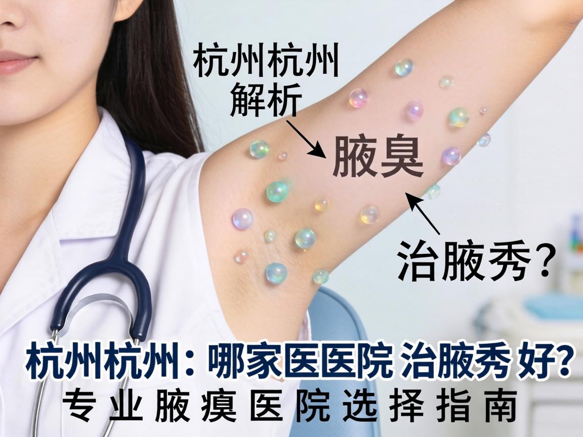 杭州腋秀解析，杭州哪家医院治腋臭好？专业腋臭医院选择指南
