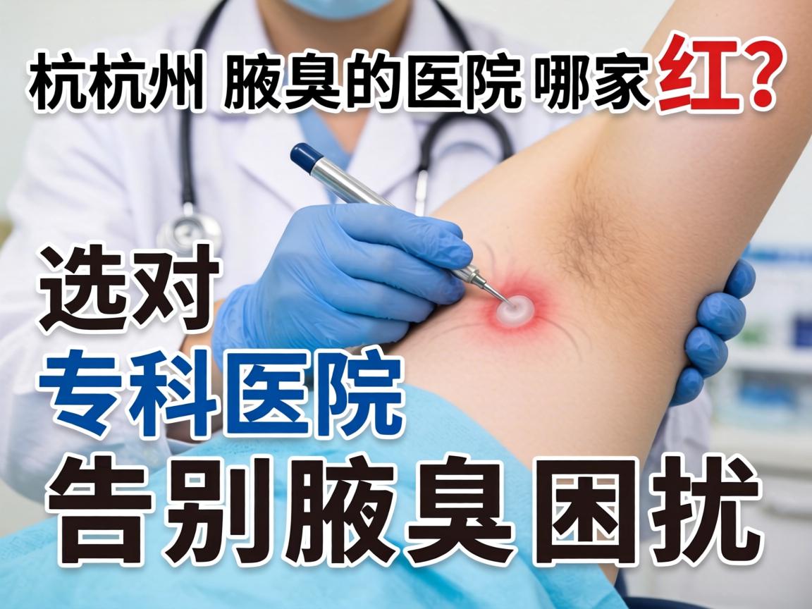 杭州腋臭医院哪家红？选对专科医院告别腋臭困扰