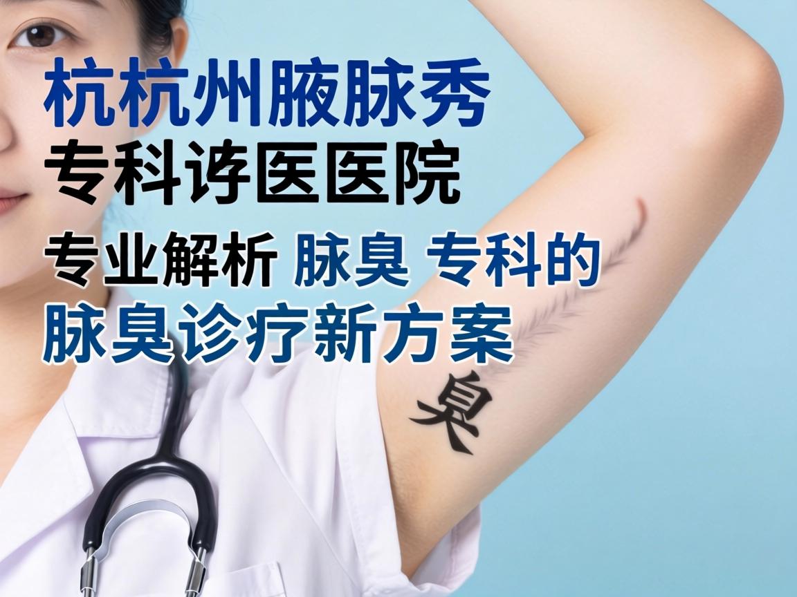 杭州腋秀腋臭专科医院，专业解析腋臭专科的腋臭诊疗新方案