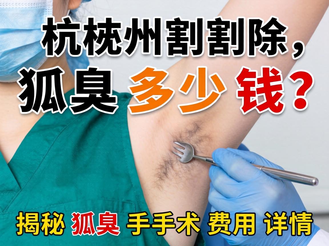 杭州割除狐臭多少钱？揭秘狐臭手术费用详情