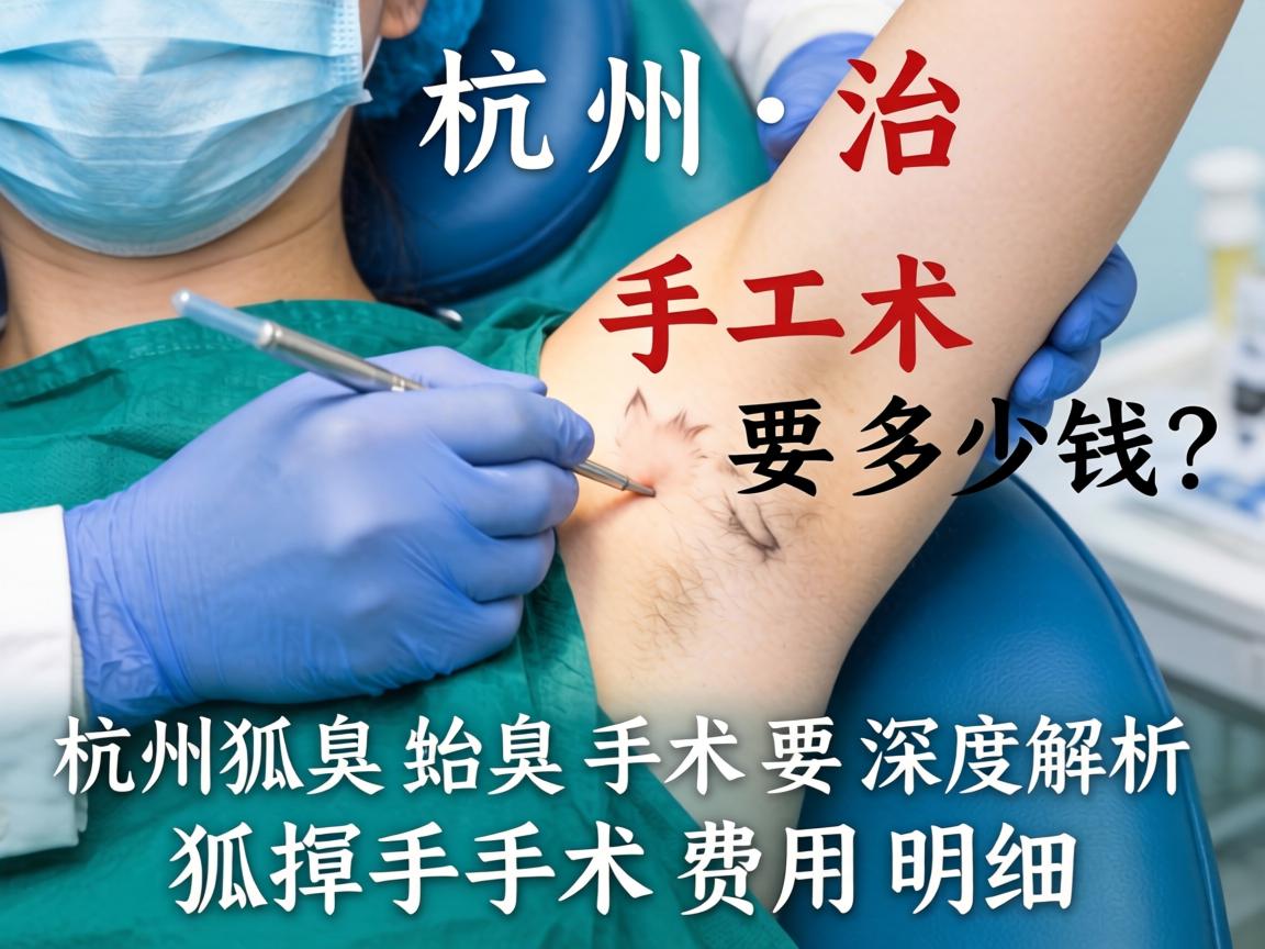 杭州治狐臭手术要多少钱？深度解析狐臭手术费用明细