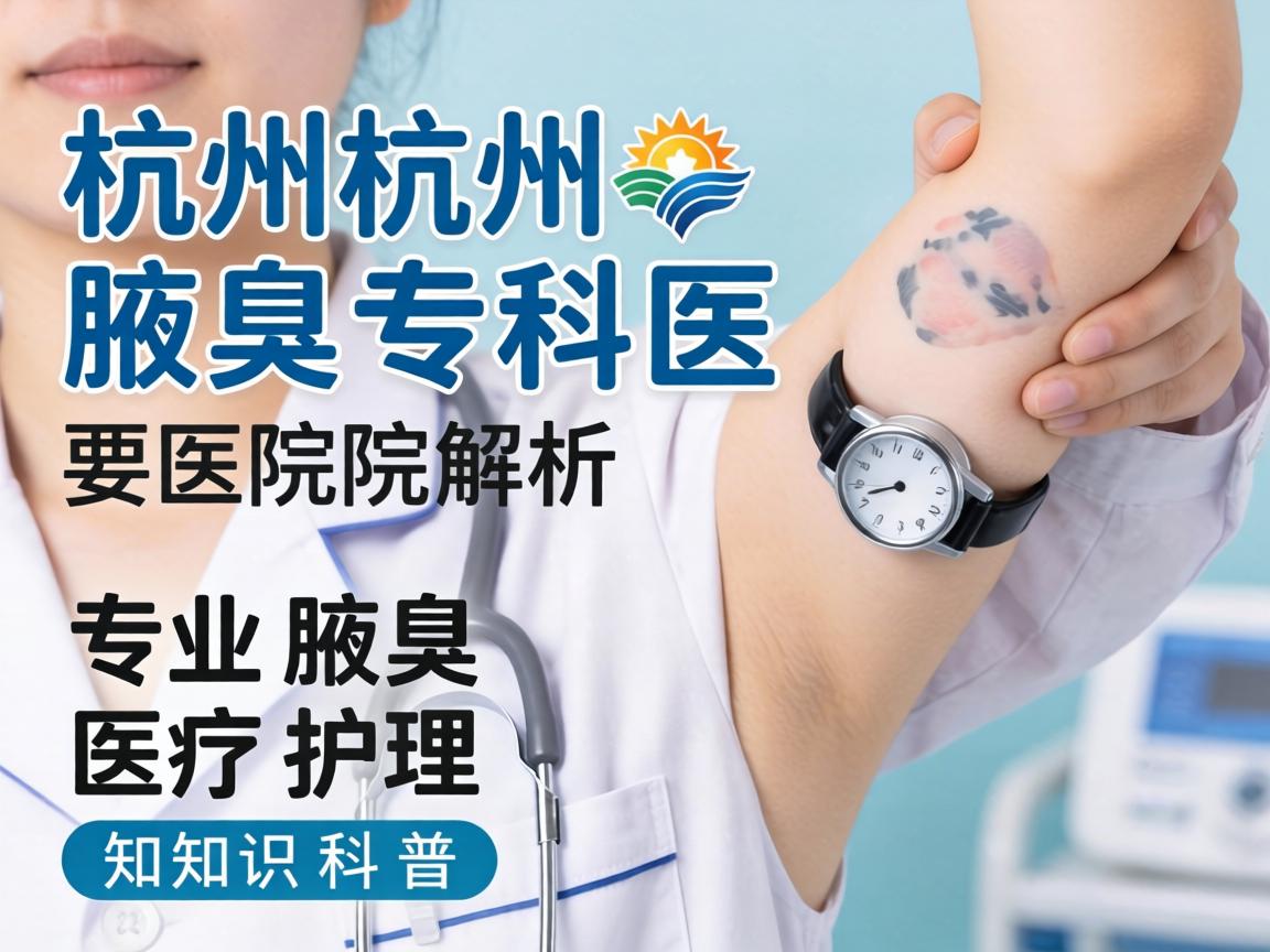 杭州腋臭专科医院解析，专业腋臭医疗护理知识科普