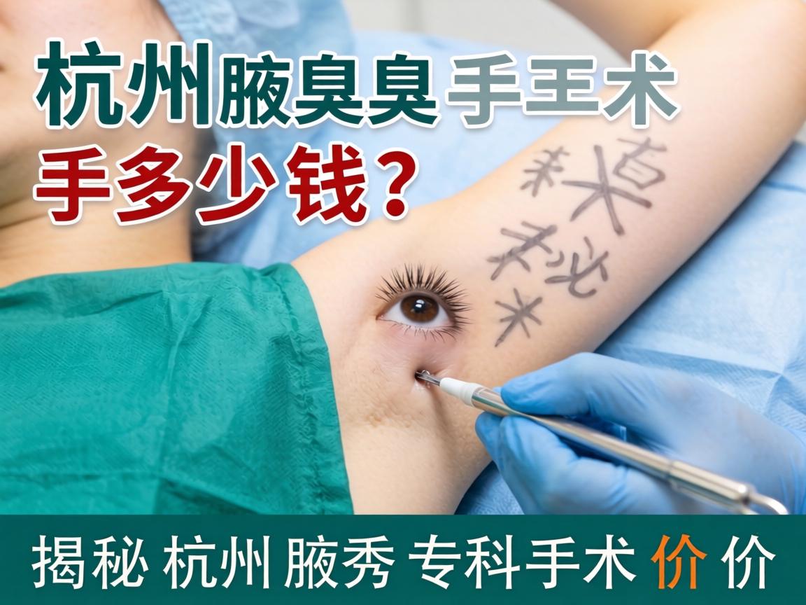 杭州腋臭手术多少钱？揭秘杭州腋秀专科手术价格