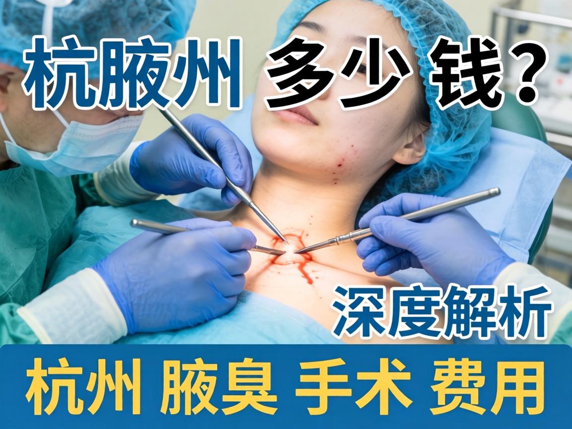 杭州腋臭手术多少钱？深度解析杭州腋臭手术费用