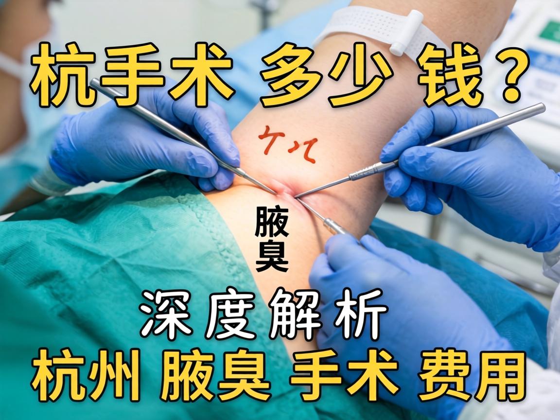 杭州腋臭手术多少钱？深度解析杭州腋臭手术费用