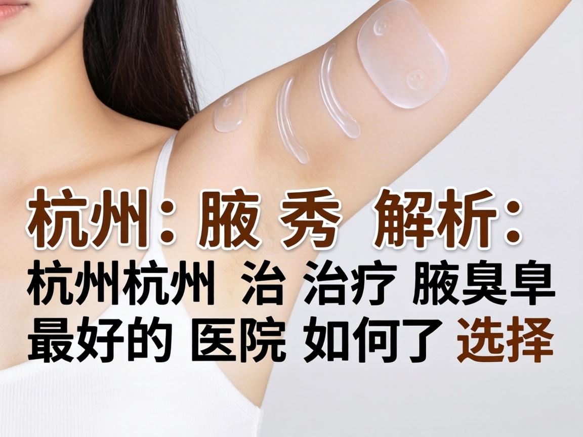 杭州腋秀解析，杭州治疗腋臭最好的医院如何选择
