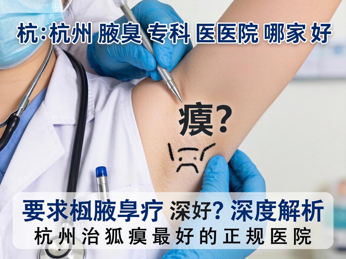 杭州腋臭专科医院哪家好？深度解析杭州治狐臭最好的正规医院
