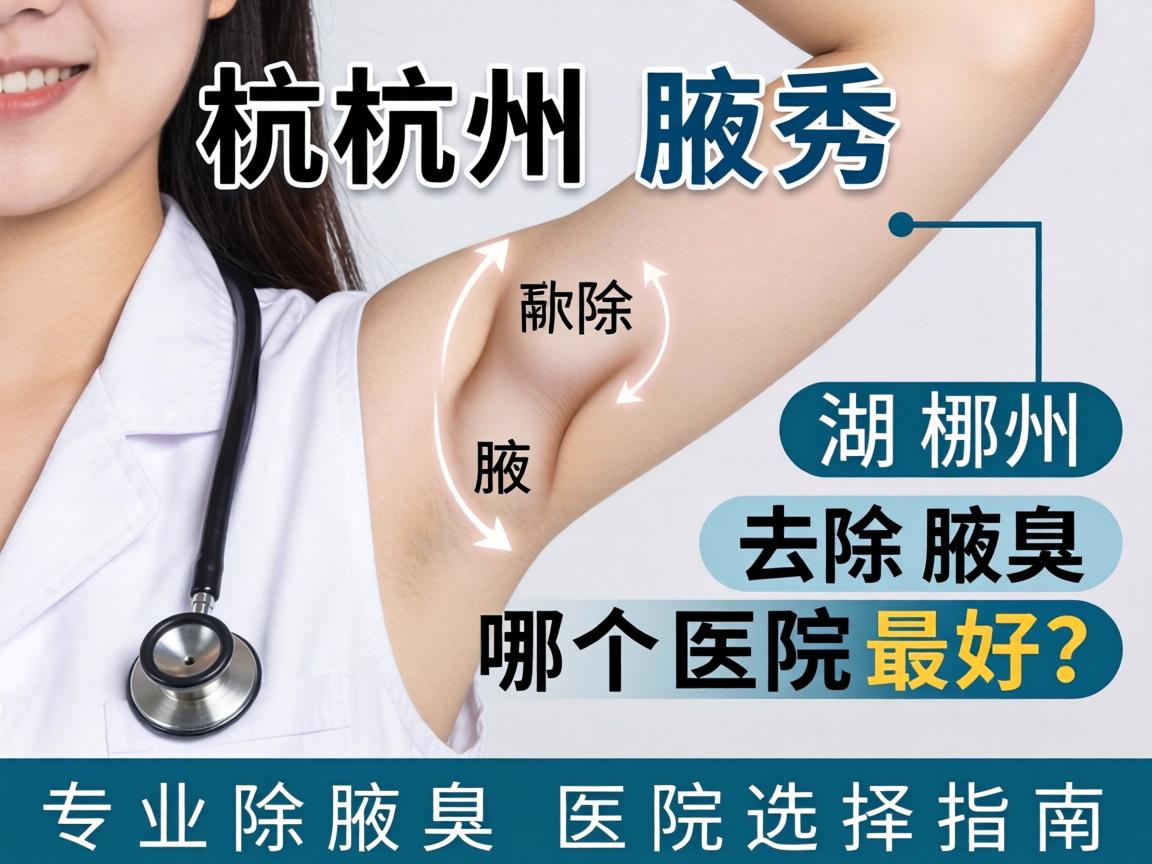 杭州腋秀解析，湖州去除腋臭哪个医院最好？专业除腋臭医院选择指南