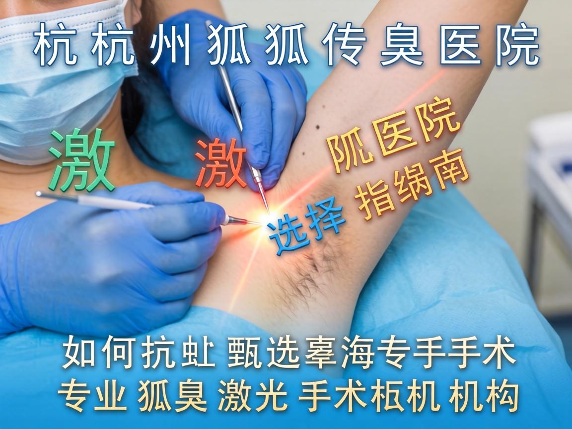 杭州狐臭激光手术医院选择指南，如何甄选专业狐臭激光手术机构