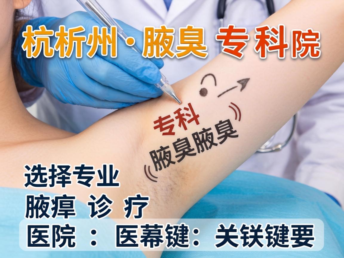 杭州腋臭专科医院解析，选择专业腋臭诊疗医院的关键要点