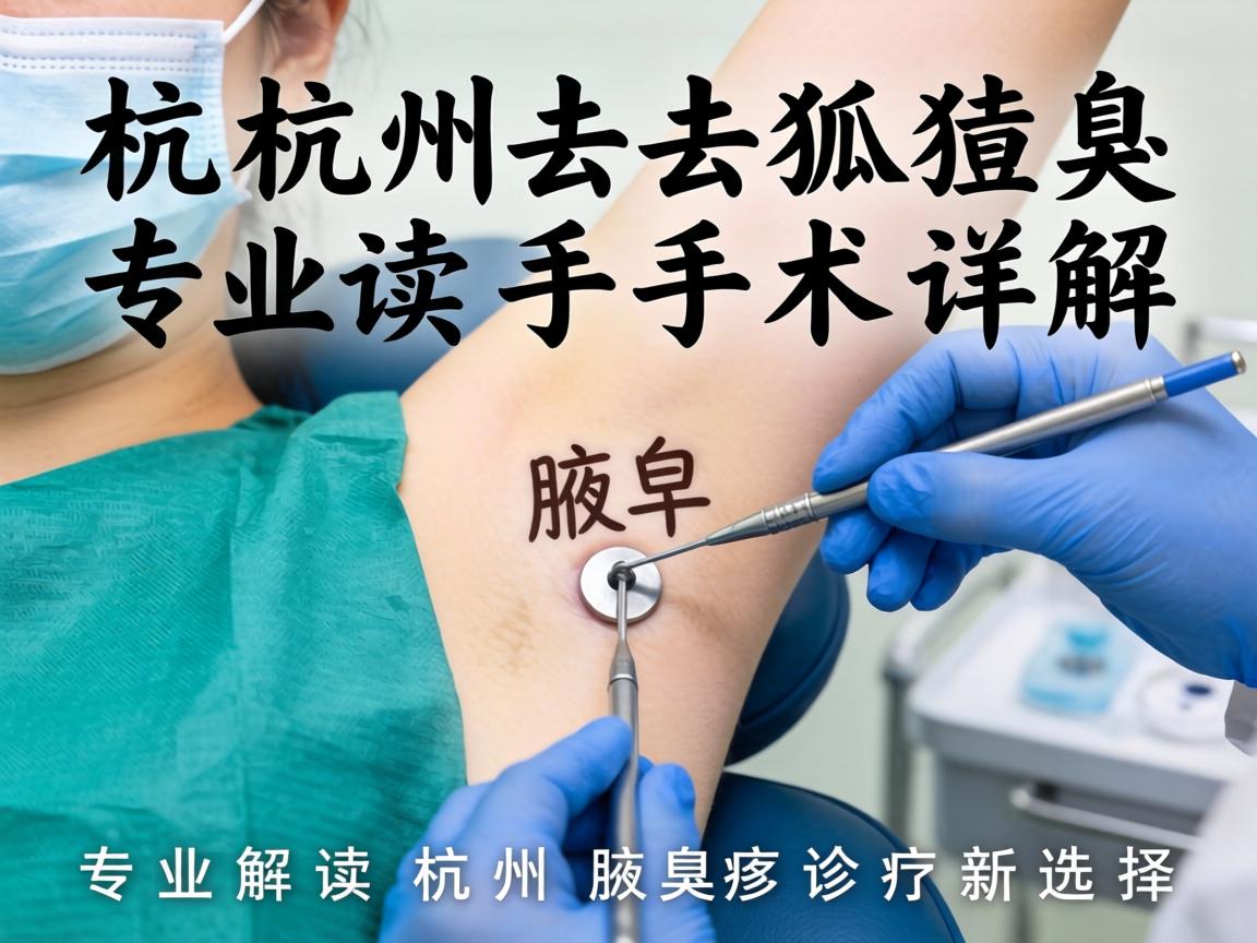 杭州去狐臭手术详解，专业解读杭州腋臭诊疗新选择