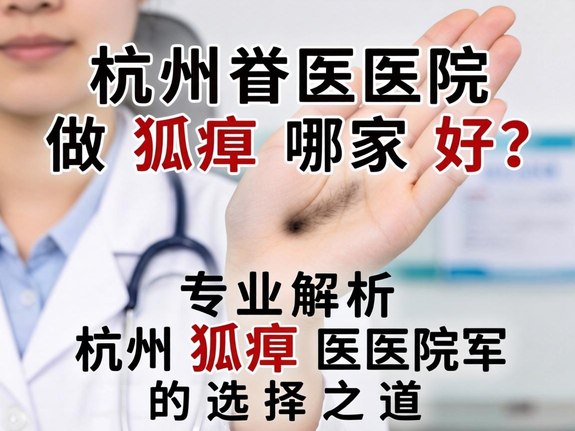 杭州医院做狐臭哪家好？专业解析杭州狐臭医院的选择之道