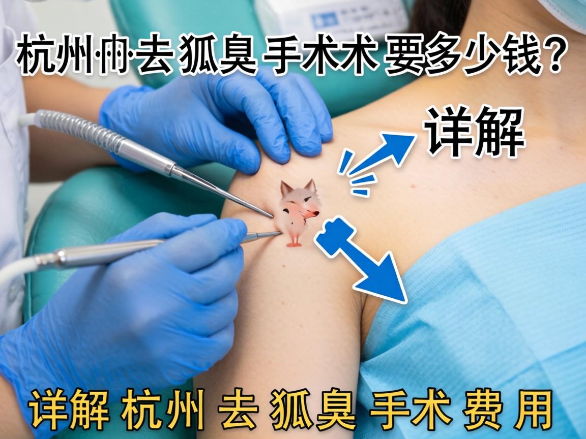 杭州去狐臭手术要多少钱？详解杭州去狐臭手术费用