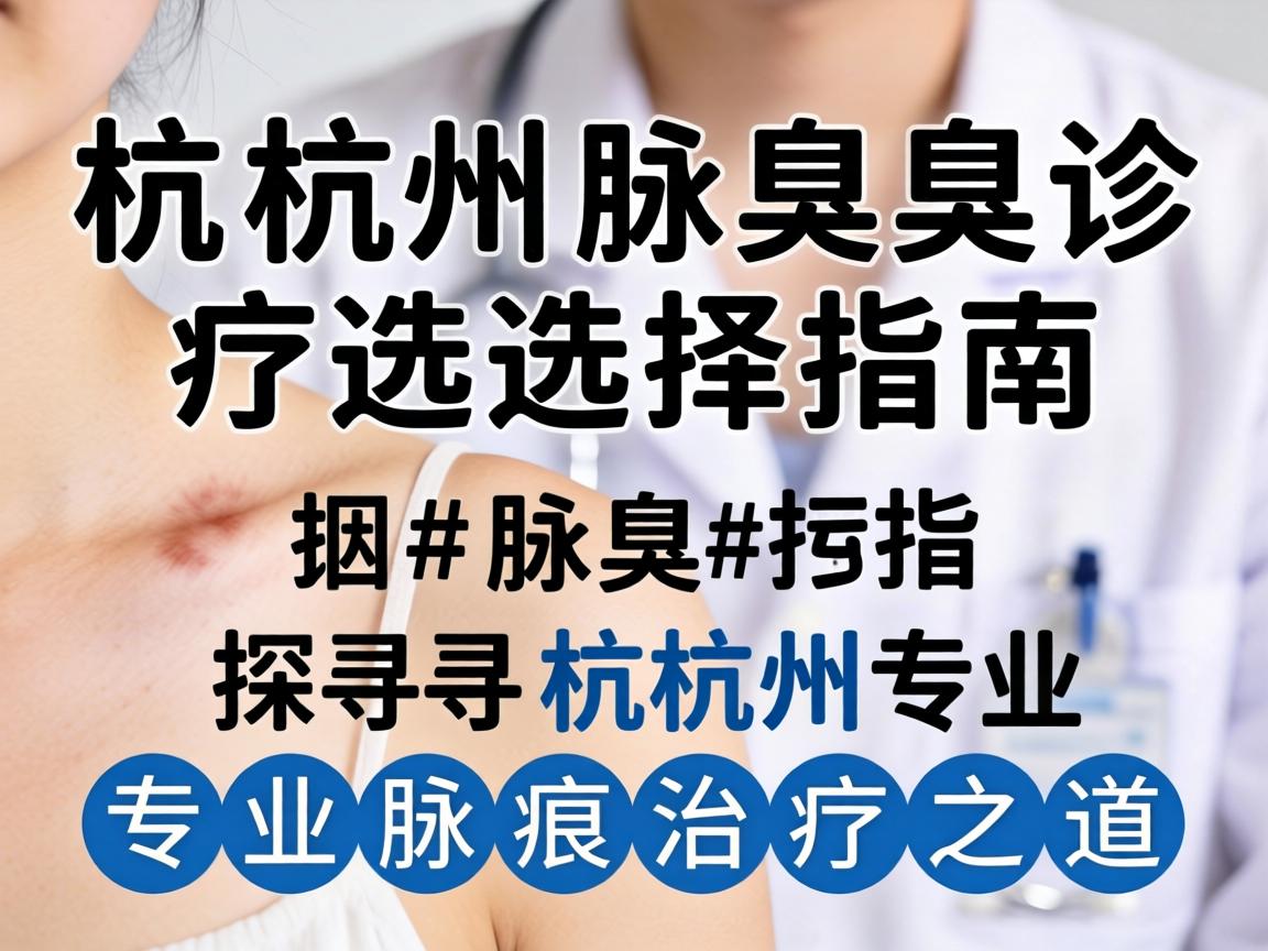 杭州腋臭诊疗选择指南，探寻杭州专业腋臭治疗之道
