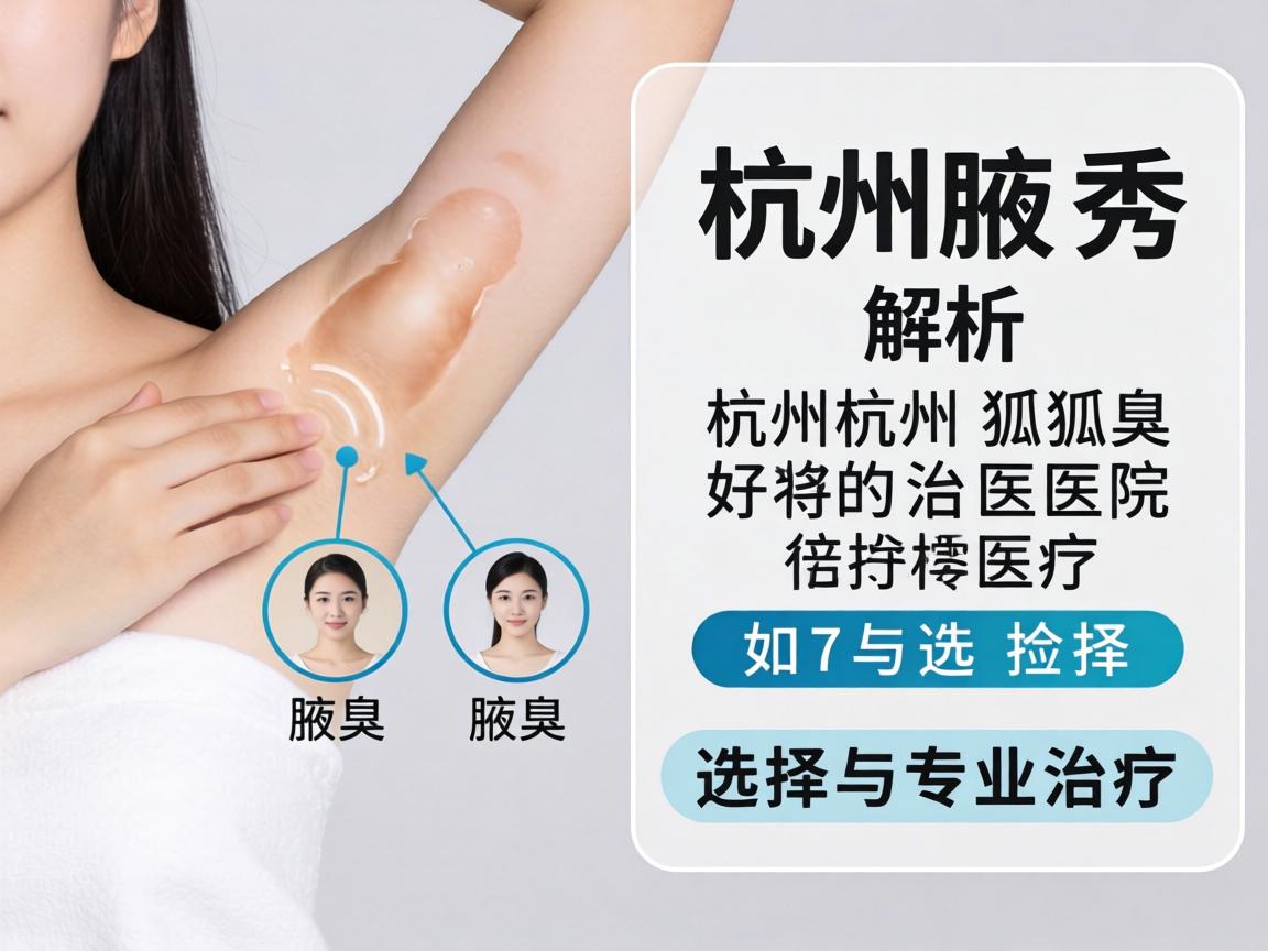 杭州腋秀解析，杭州狐臭好的治医院如何选择与专业治疗