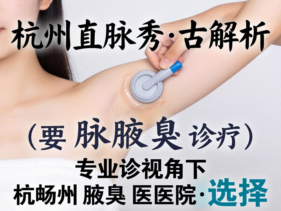 杭州腋秀解析腋臭诊疗，专业视角下的杭州腋臭医院选择