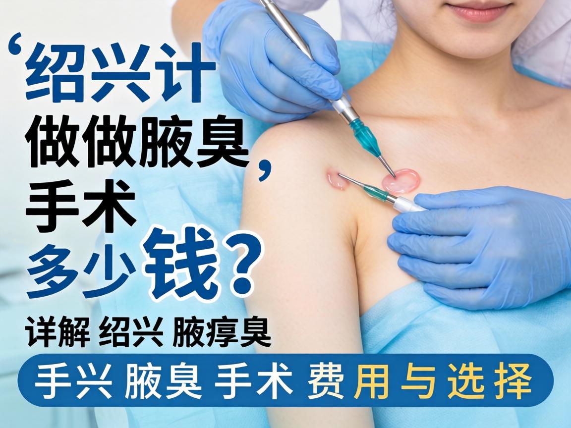 在绍兴做腋臭手术多少钱？详解绍兴腋臭手术费用与选择
