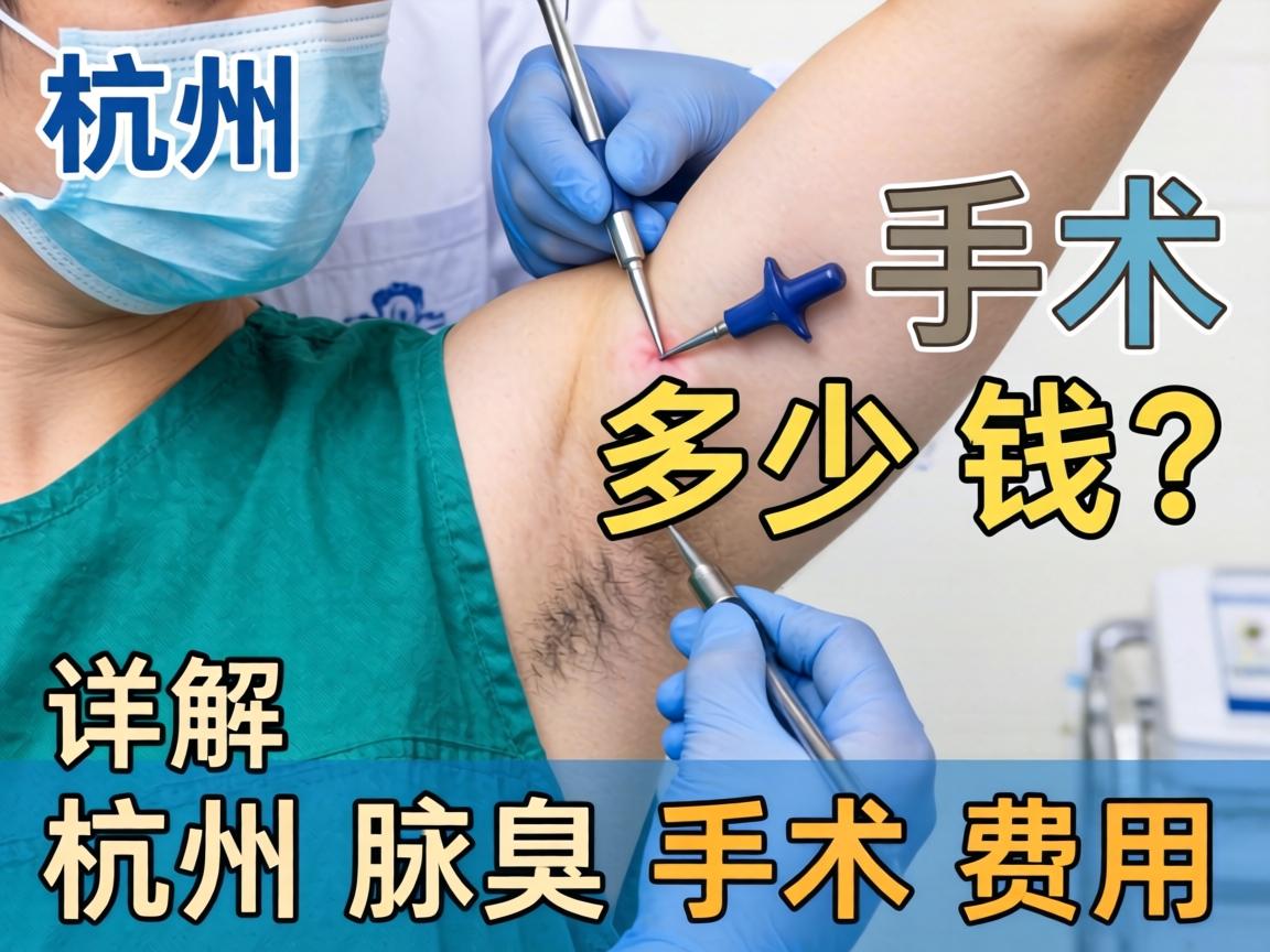 杭州腋臭手术多少钱？详解杭州腋臭手术费用