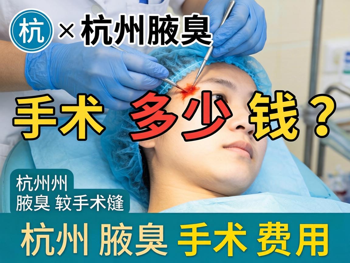 杭州腋臭手术多少钱？详解杭州腋臭手术费用