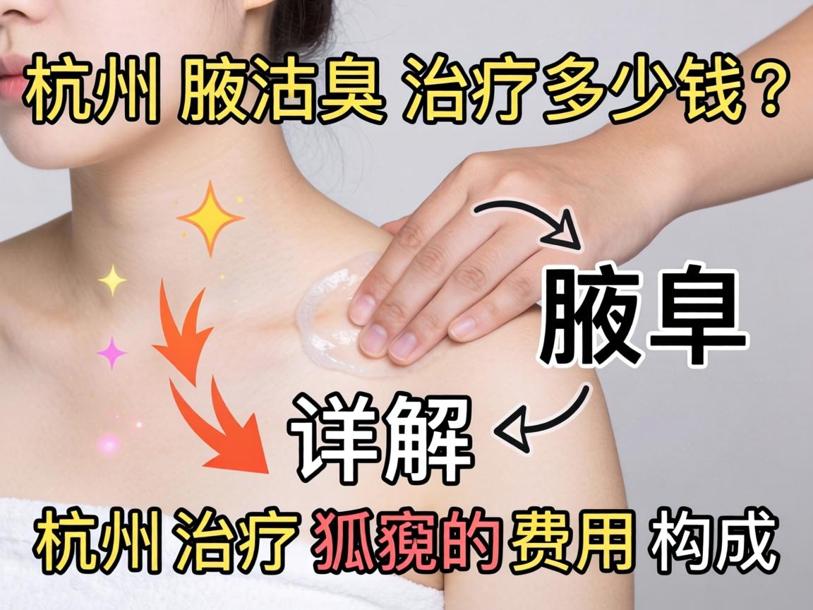 杭州腋臭治疗多少钱？详解杭州治疗狐臭的费用构成