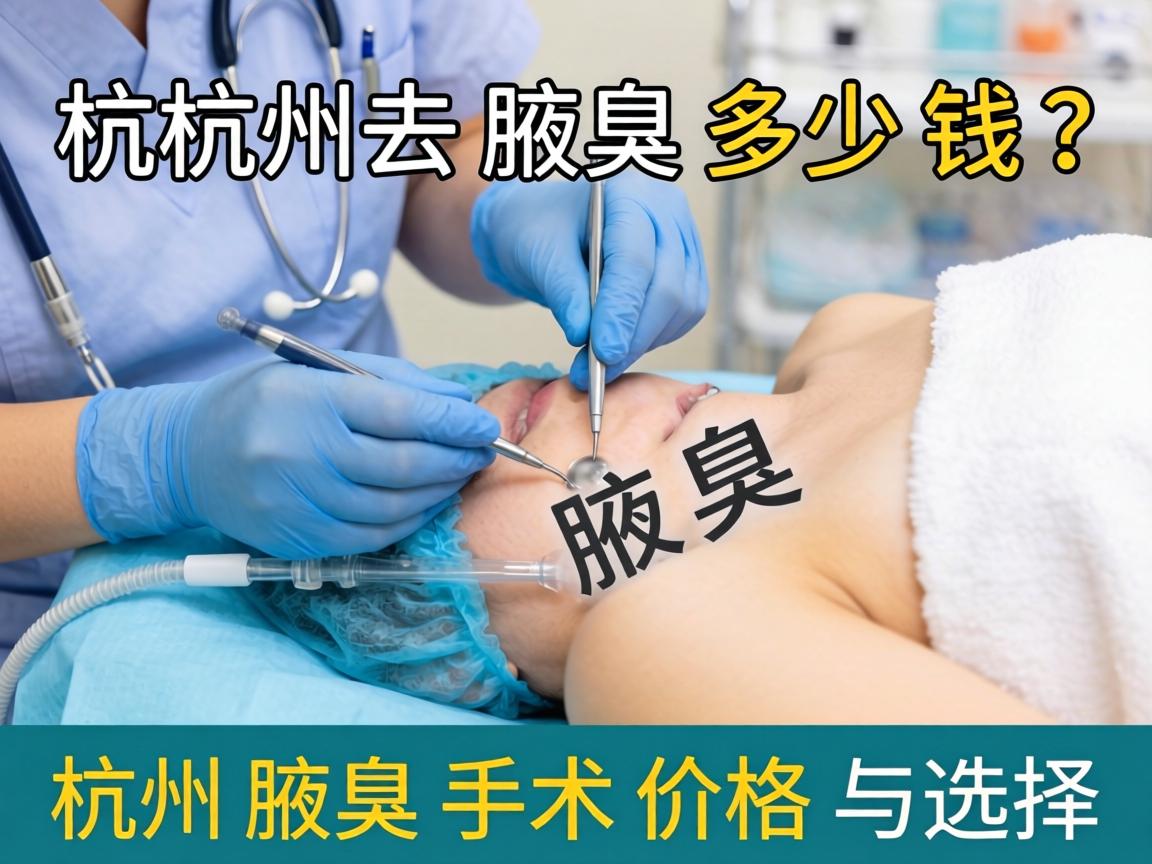 杭州去腋臭多少钱?详解杭州腋臭手术价格与选择 杭州去腋臭多少钱?详解杭州腋臭手术价格与选择