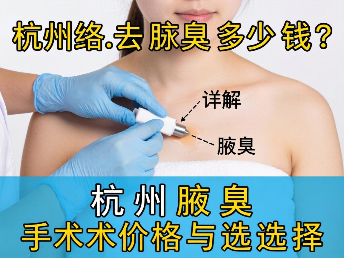 杭州去腋臭多少钱?详解杭州腋臭手术价格与选择 杭州去腋臭多少钱?详解杭州腋臭手术价格与选择