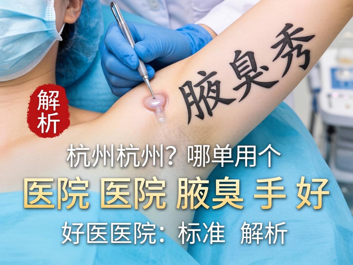杭州腋秀解析，杭州哪个医院腋臭手术好，好医院的标准解析