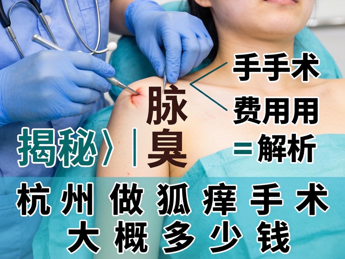 杭州腋臭手术费用解析，揭秘杭州做狐臭手术大概多少钱