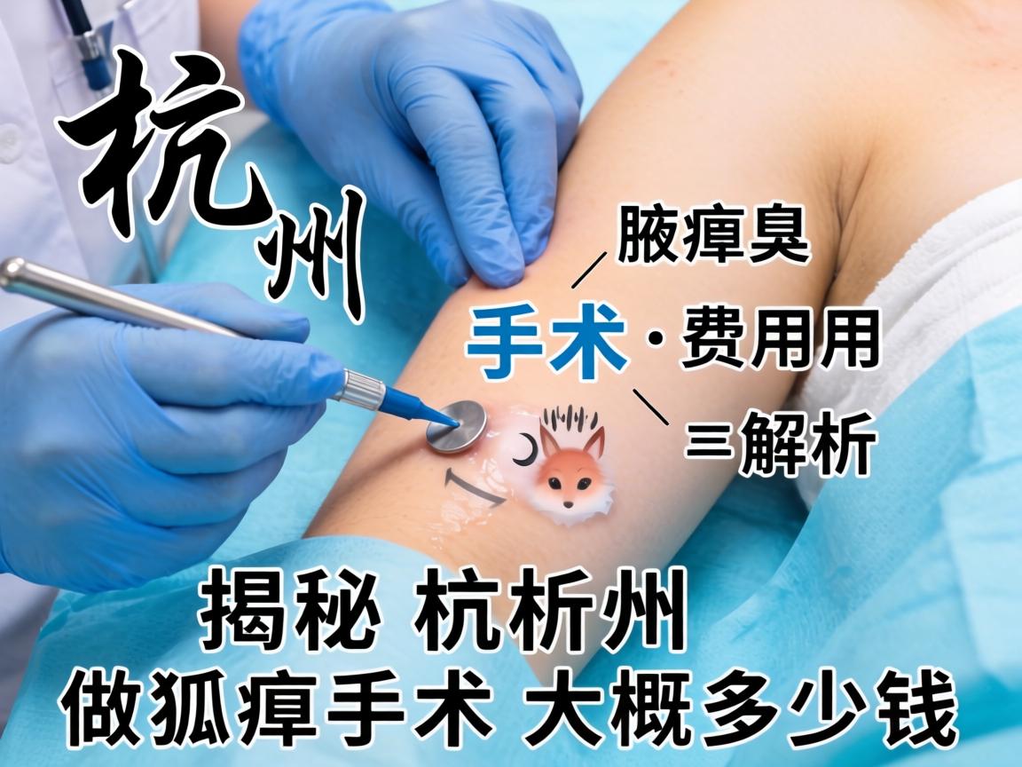杭州腋臭手术费用解析，揭秘杭州做狐臭手术大概多少钱