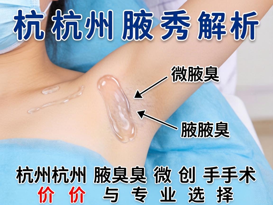 杭州腋秀解析，杭州腋臭微创手术价格与专业选择