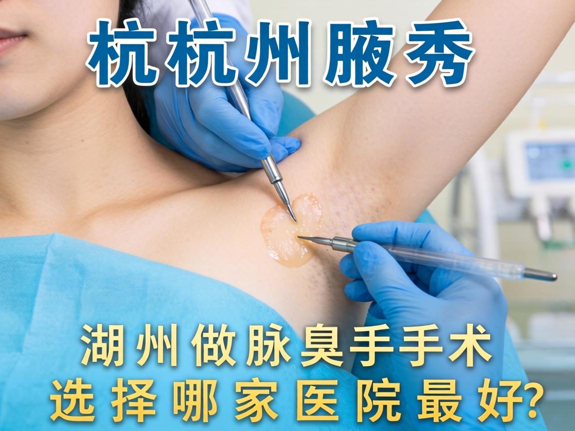 杭州腋秀解析，湖州做腋臭手术，选择哪家医院最好？